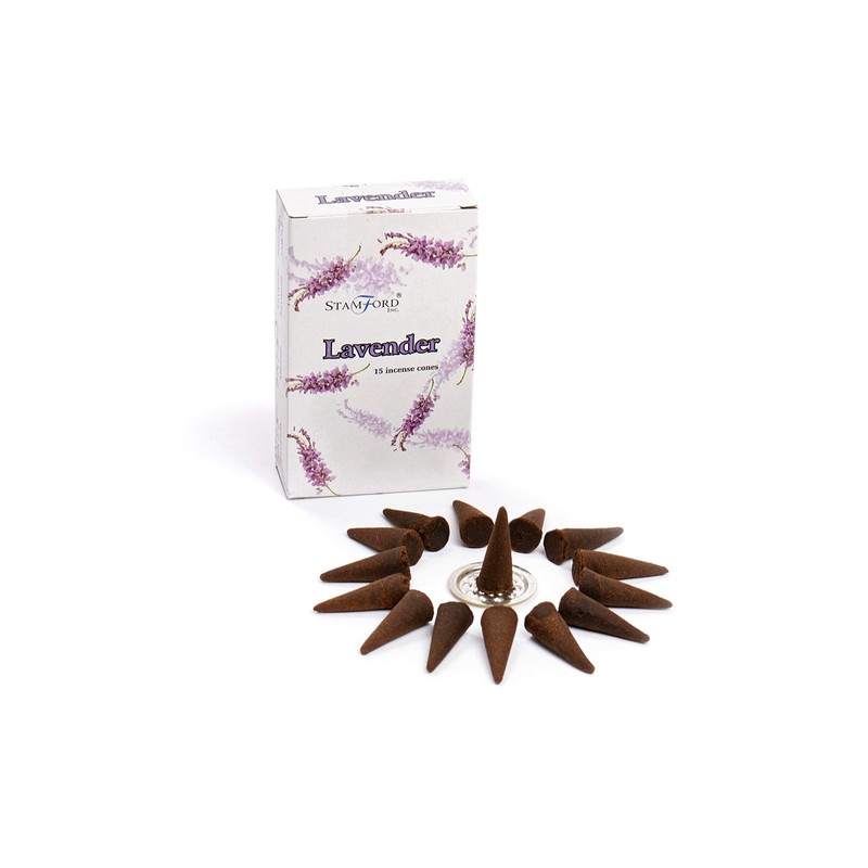 Stamford Lavender Incense Cones, 15 Cones x 12 Packs