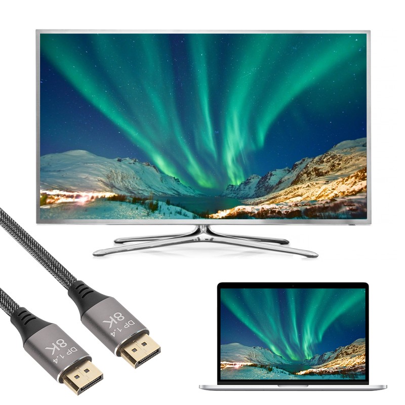 DP 1.4 Version Cable 8K 4K 32.4Gbps Bandwidth Data Cable
