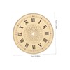 SHINEOFI Wall Clock Dial Replacement Sturdy Round Dial for DIY