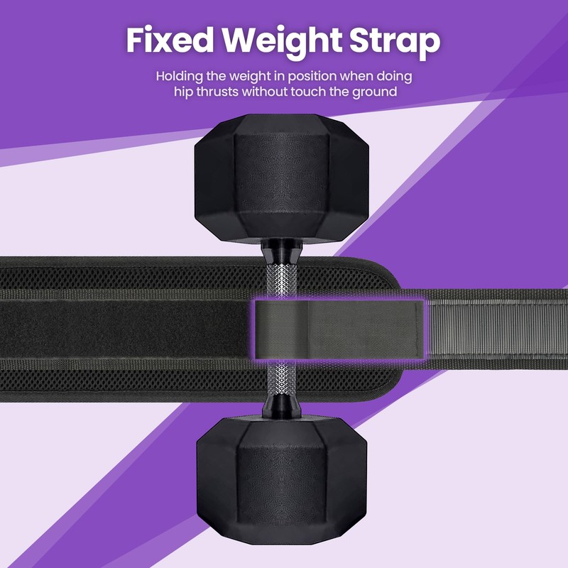 Hip Thrust Belt, Balency Hip Thrust Belt for Dumbbells Heavy,