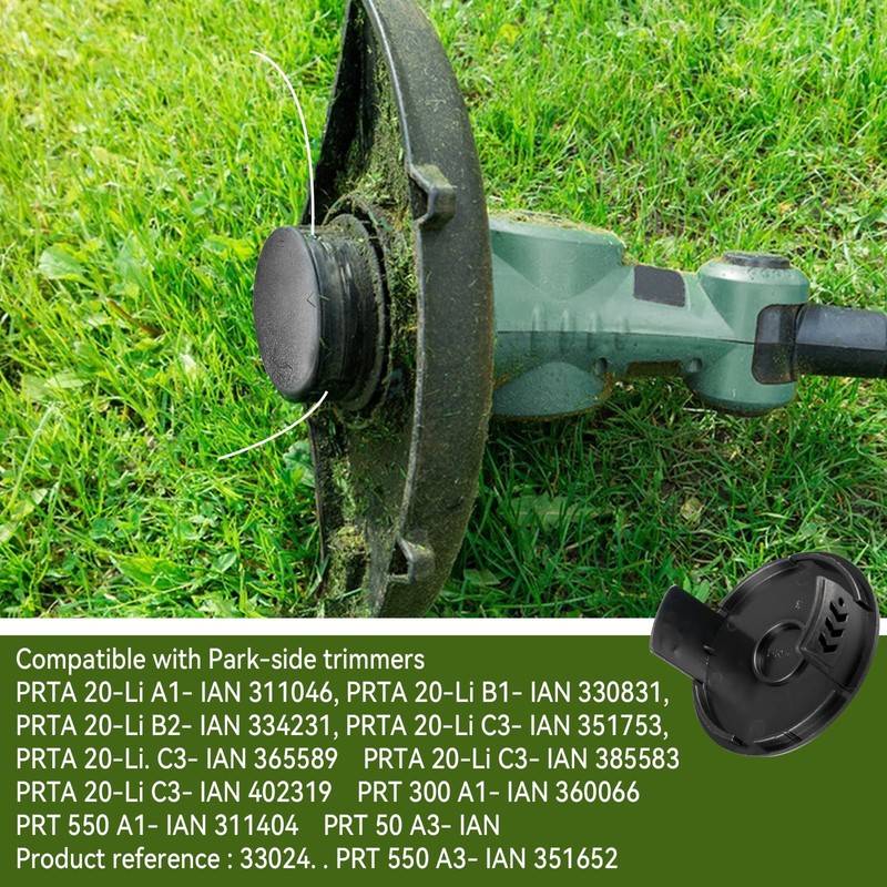 CDIYTOOL Ersatzspule für Rasentrimmer, kompatibel mit Parkside LIDL PRTA 20-Li