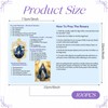 Motiskyy 100 Pcs How to Pray the Rosary Prayer Card