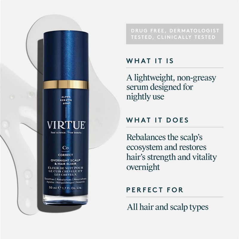 Virtue Overnight Scalp & Hair Elixir 50ml