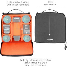 As shown Camera Bag Insert for SLR DSLR Mirrorless with Flexible Partition Protection