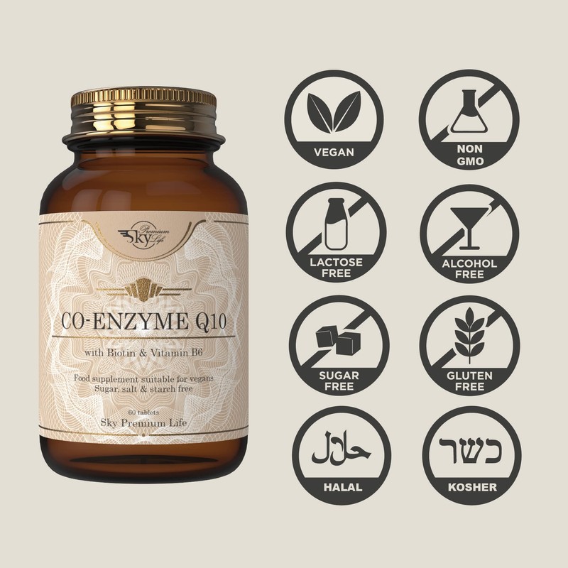 Sky Premium Life Coenzyme Q10 Food Supplement - 60 Tablets