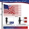 Flag Pole Kit, 6 FT Flag Pole for Outside House,