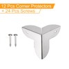 sourcing map 22x22x23mm Metal Box Corner Protectors Edge Guard Iron