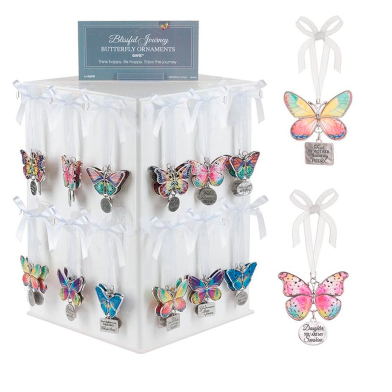 Ganz Home Decor Christmas/Spring Blissful Journey Butterfly Ornament (Love The