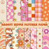 BeYumi 60pcs Retro Boho Pattern Paper Craft - 11 Inch