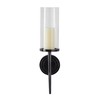Deco 79 Aluminum Metal Wall Sconce Single Candle, 6" x