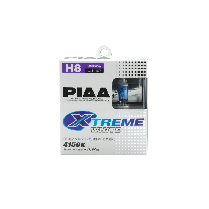 Piaa 18235 H8 Xtreme White Plus High Performance Halogen Bulb,