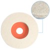 4.5" x 7/8" Inch Wool Felt Disc Polishing Buffing Wheel