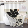 NAEMBCU Abstract No Hook Shower Curtain with Liner 71 x