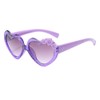 OZPYKAE Girl Heart Flower Sunglasses,Heart Shaped Cute Glasses UV 400