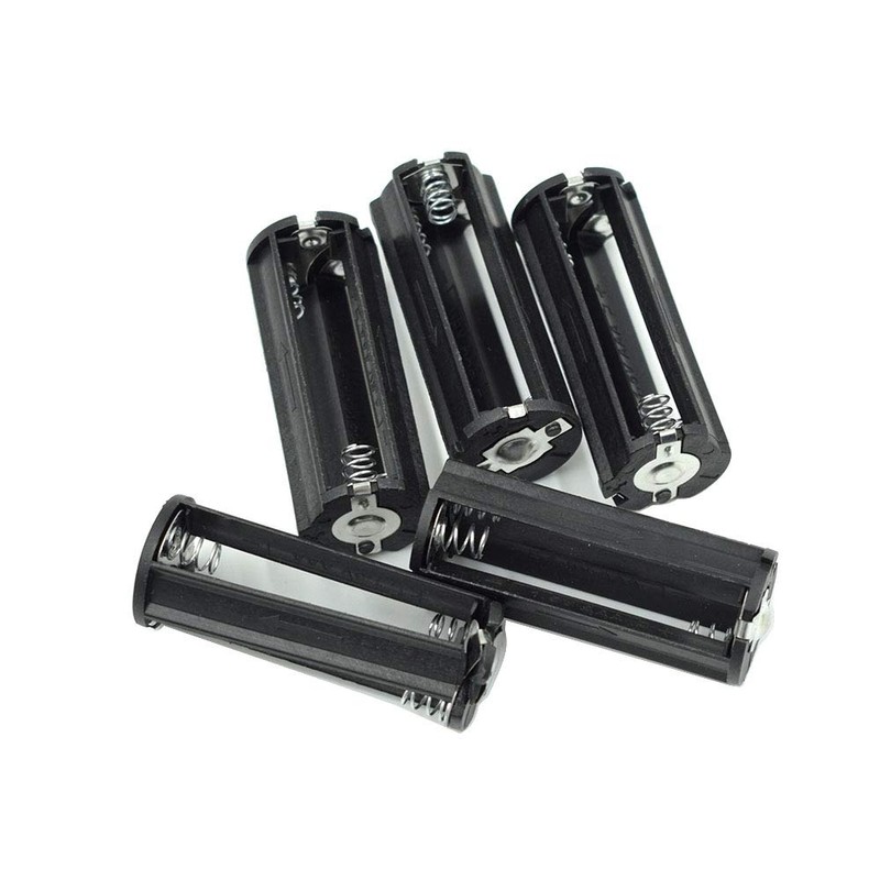 Hxchen 3 x 1.5V AAA Series Connection Plastic Black Cylinder