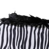 Benjara BM311582 12 in. Wigi Accent Lamp Purse - Zebra