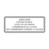 Wyoming Notary Self-Inking Rubber Stamp - Meets State Specifications Black