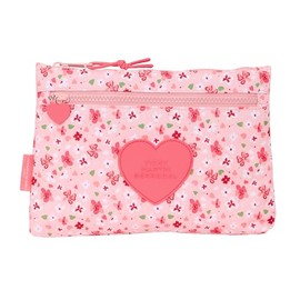 safta VMB IN Bloom Pencil Case, Large Pencil Case with Double Zip, for Kids, Comfortable and Versatile, Easy Care, 23 x 3 x 16 cm, Pink, Estándar, Casual, Pink, Estándar Casual, pink, Casual
