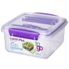 Locking Lunch System – Blue, Green, Purple or Pink (1.2L)