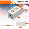 Quevati 2-Pack RJ45 Cat6 Junction Box, High Speed Inline Punchdown