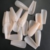 LoveOurHome 100PC Coffin Press-on Nails Nude Medium Acrylic Tips, Ballerina