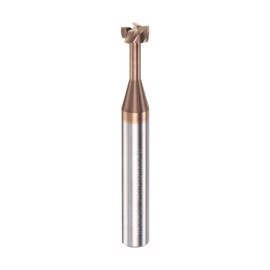 HARFINGTON T Slot End Mill Milling Cutter 6mm Cutting 3mm Depth 6mm Shank Solid Carbide Titanium Coated 4 Flutes for Stainless Steel Alloy
