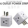 Generic Power Plug 4 outlets Wall Strip Cube (4 Way