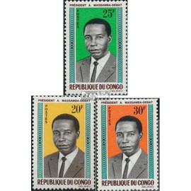 Kongo (Brazzaville) 68-70 (complete.issue.) unmounted mint/never hinged ** MNH 1965 President Massamba Debat (Stamps for collectors)