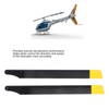 2PCS RC Helicopter Main Rotor Blade Efficient Power Conversion Low