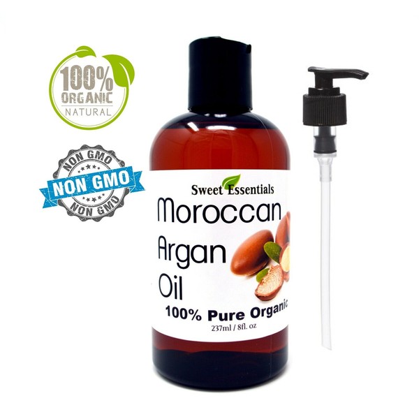Organic Premium Moroccan Argan Oil | 8oz | Imported From Morocco | 100% Pure