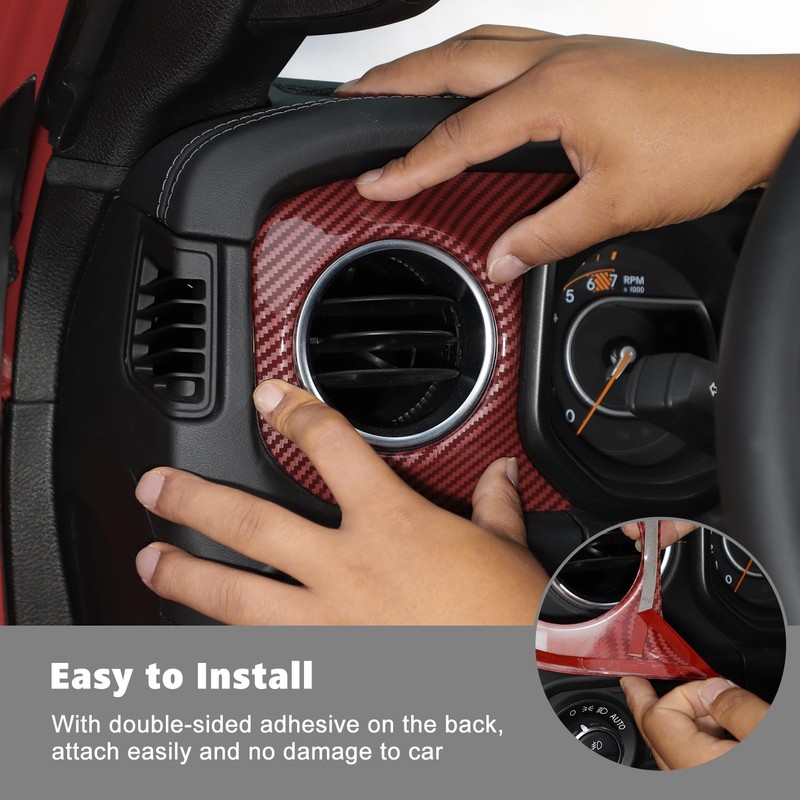 RT-TCZ Center Console Trim Cover Dashboard Control Panel Cover Decorative