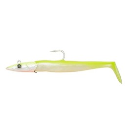 Savage Gear Sandeel V2 Super Realistic Imitation Sandeel with Vivid Kicking Action, Darting Jig Head, Ideal for Predatory Fish in Saltwater, Pike, Perch & Zander Lemon Back 17.5 cm