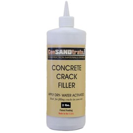 ConSandtrate Concrete Crack Filler - Tan - 2 LB (Single Bottle) for Filling in Concrete Cracks on driveways, walkways and patios