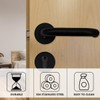 Bwintech 1 Set Stainless Steel Matt Black Door Handle Set