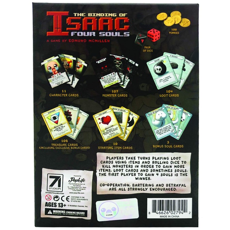 The Binding Of Isaac Four Souls (Exclusive 3 Card Edition)