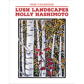 Mini Wall Calendar 2026, Molly Hashimoto: Lush Landscapes Art, 12 Months, Grid Design Featuring 12 Artworks