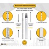 AdirPro 14-Foot Aluminum Grade Rod – 8ths, Dual Sided 5-Section