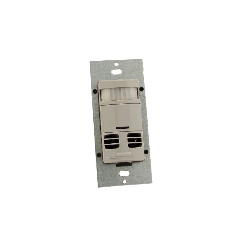 Leviton Ultrasonic/Infrared, Multi-Technology Wall Switch Sensor, No Neutral, 2400 sq.
