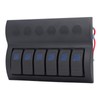 Electrical Switch Panel 6 Gang Pre Wired Blue LED Switch
