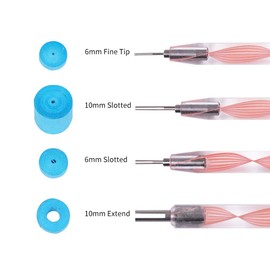 JUYA Quilling Slotted Tools with Stainless Steel Head (4-pc Set, Pink)