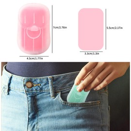 Homelove Disposable Soap Sheets - 5 Boxes 50 Sheets (250 Sheets) Hand Cleaning Soap Paper Multi-Color Portable Mini Slice Sheets for School, Indoor, Outdoor, Travel, Camping, Hiking