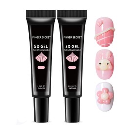 CARMEIN 5D Nail Art Sculpting gel Kit-2PCS 10g/0.35floz Unleash Your Creativity in Nail Art Sculpting 5D Nail Gel Dimensional Nail Art designs Ideal for both professional and Home DIY