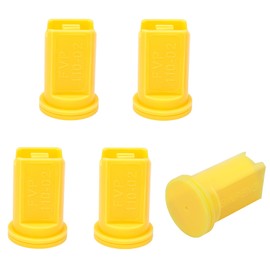 AIXR11002-VP Air Induction XR Flat Spray Tips 110°, 0.2 GPM and 40 PSI for TeeJet Nozzle Body Cap - 5 PCS (Yellow)