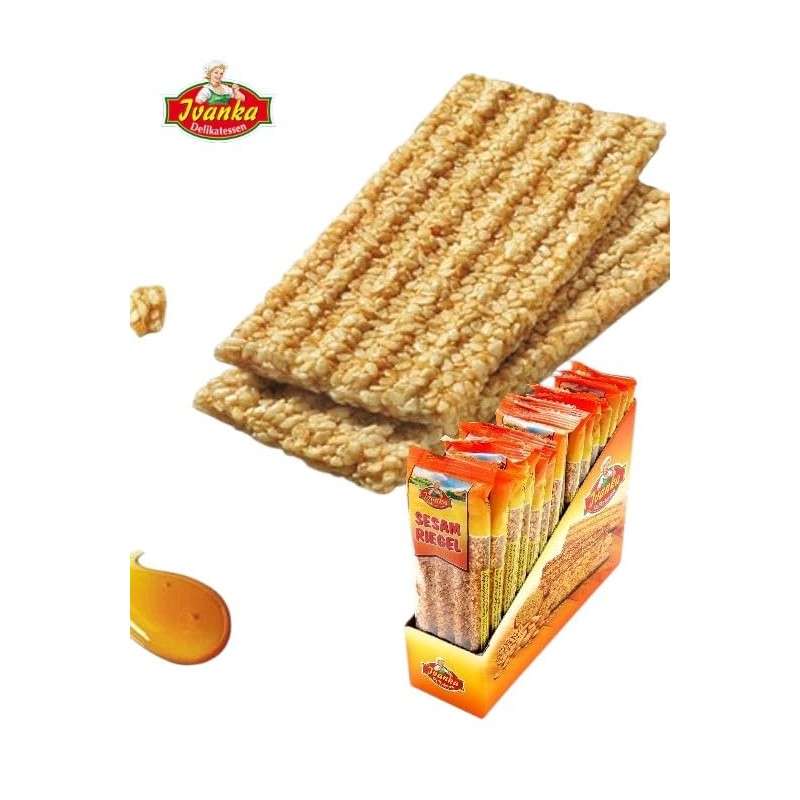 Ivanka's Caramel sesame bar 60g -15 Pack/Box