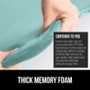 Gorilla Grip Thick Memory Foam Bath Rugs, Soft Absorbent Velvet