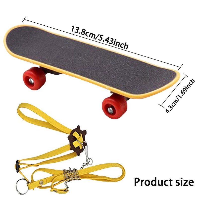 Lyfengdeam Adjustable Tortoise Leash and Funny Skateboard Set, Pet Tortoise