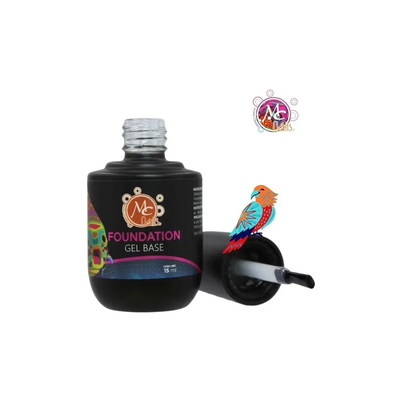 Gel Base Foundation, Base Gel Semipermanente, Uñas. Mc Nails Color