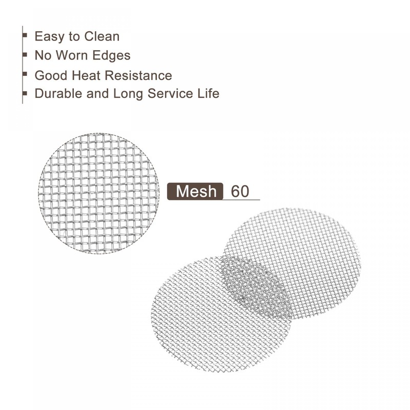 sourcing map Pipe Screen Stainless Steel Screens, 5/8 Inch (15.8mm)
