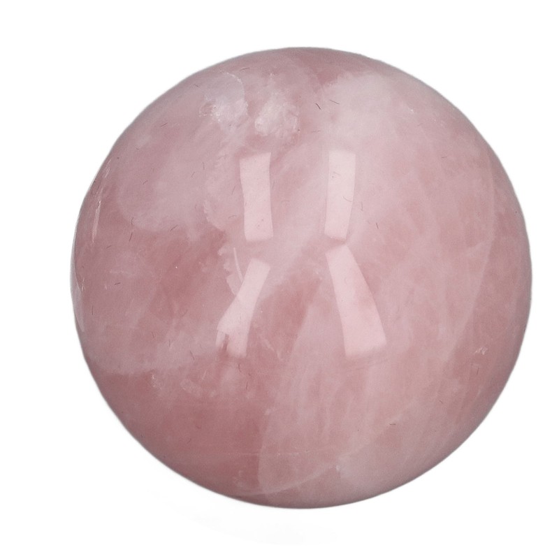 Pink Crystal Ball 2 Inch Natural Rose Quartz Sphere Ball
