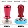 57.5mm Stainless Steel Coffee Tamper Flat Base Elastic Coffee Bean